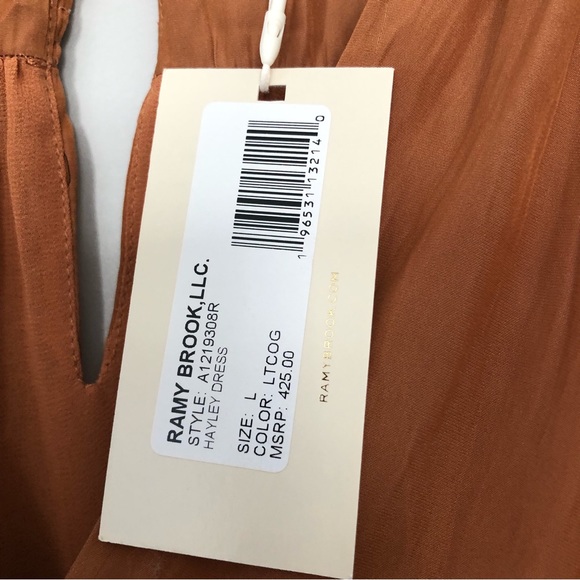 Ramy Brook Hayley Drawstring Dress Size Large - Picture 3 of 10